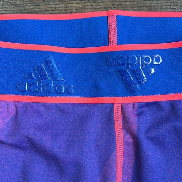 Adidas Alphaskin Graphic Mid Rise Training Tights SignalPink/TeamRoy size small - Picture 5 of 14